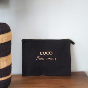 La pochette denim black COCO MON AMOUR