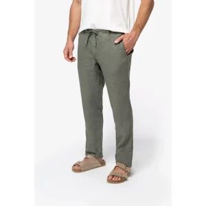 Pantalon Délavé en Lin – Homme