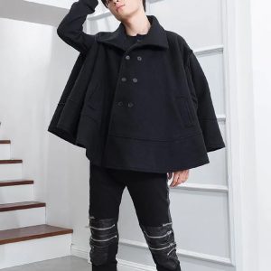 Poncho polaire pour homme court