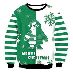 Pull de Noël Vert Homme