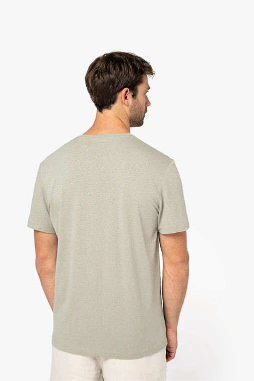 T-shirt Écoresponsable Unisexe en Coton Bio & Lin – Image 4