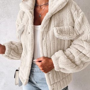 Veste polaire moumoute pour femme