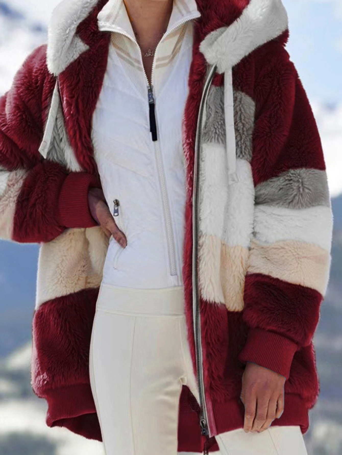 Veste polaire pour femme grande taille – Image 3