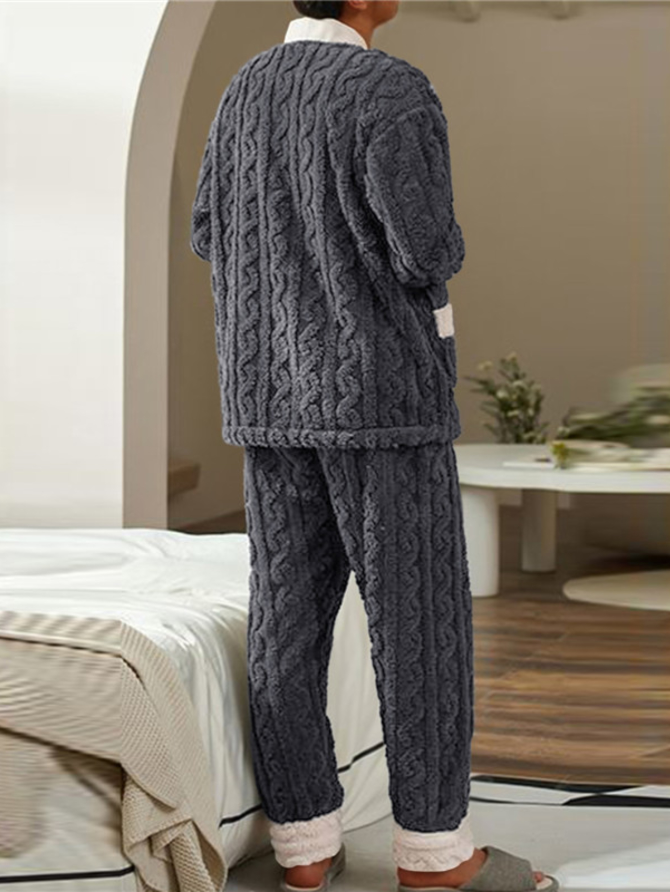 Pyjama polaire d’hiver pour homme – Image 4