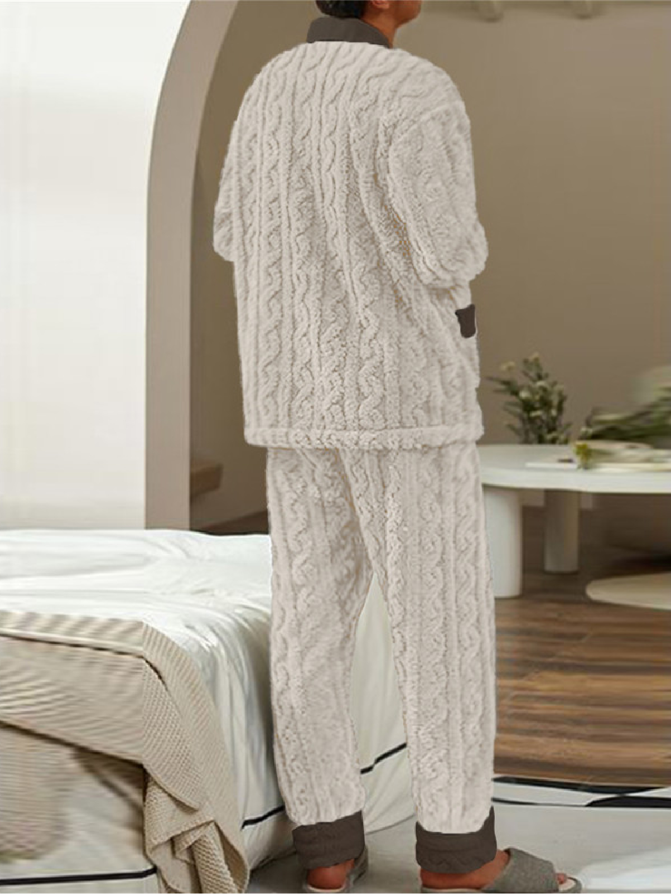 Pyjama polaire pour homme épais – Image 4