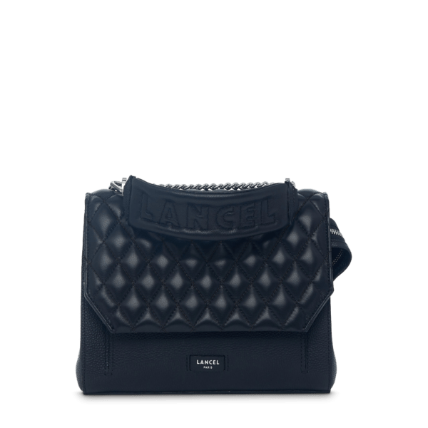 Sac rabat avec poignée Matelassé Ninon M de Lancel Noir