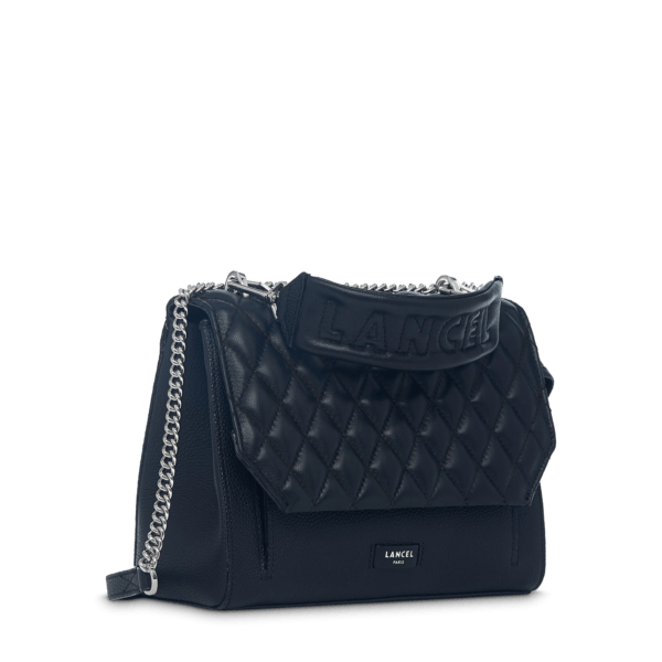 Sac rabat avec poignée Matelassé Ninon M de Lancel Noir – Image 6