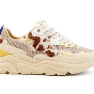 Baskets femme Sarafini Carla Gold Cow