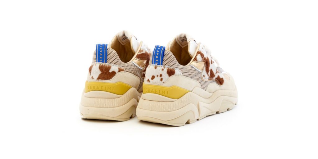 Baskets femme Sarafini Carla Gold Cow – Image 4