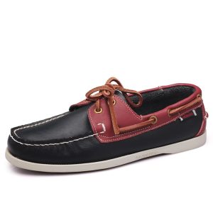 Chaussure Bateau Noir Et Rouge