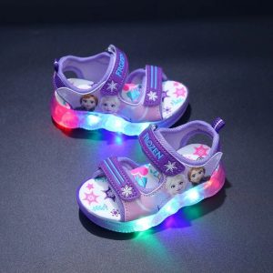 Chaussure led reine des neiges