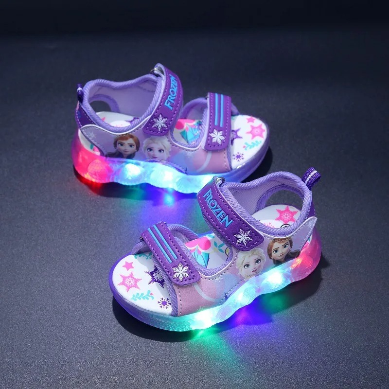 Chaussure led reine des neiges