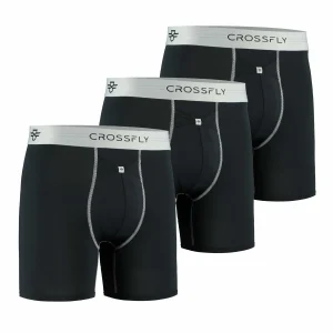 3-pack: IKON X Men's 6" Boxers - Black/Silver