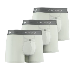 3-pack IKON X Men's 3" Trunks (Silver/Charcoal)