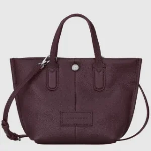 Sac à main XS Essential Cuir Longchamp – Aubergine