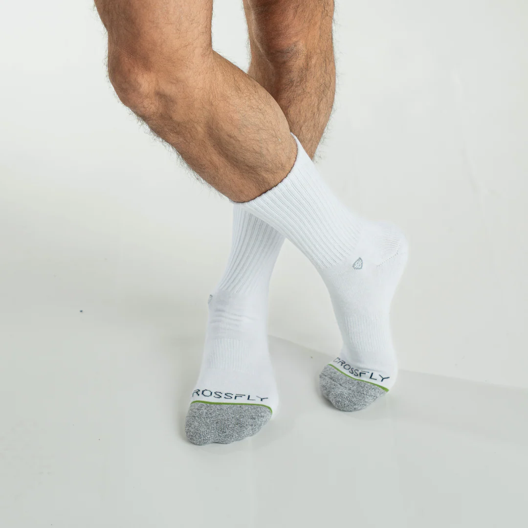 3-pack Original Men's 12" Crew Socks (White) – Image 3