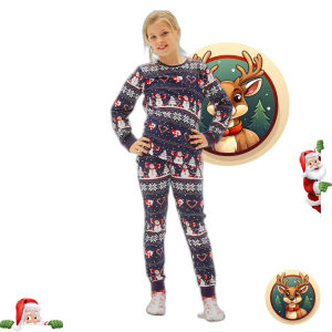 Pyjama “Coeur De Noël” – Enfants.