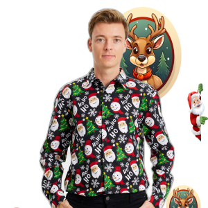Chemise De Noël – Noire.