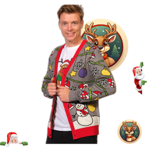 Le Cardigan De L’Arbre De Noël