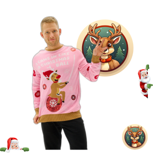 Je suis venu comme un pull à balle de Noël – Homme