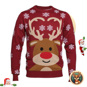 Le Pull De Noël De Renne Mignon – Enfants
