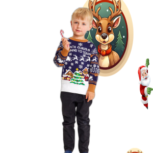 Le Père Noël vient en ville de Bleu – Enfants.