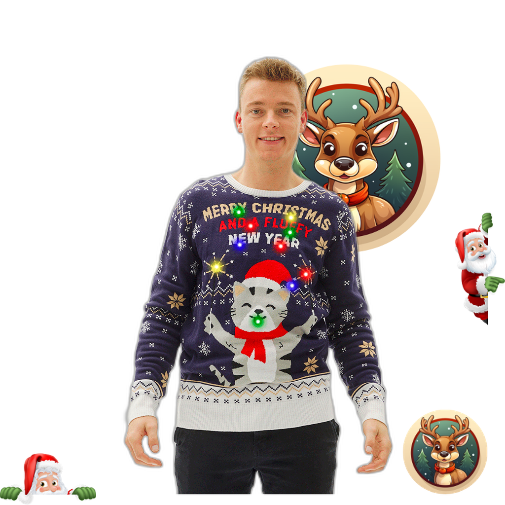 Joyeux Noël et une nouvelle année duveteux – Homme