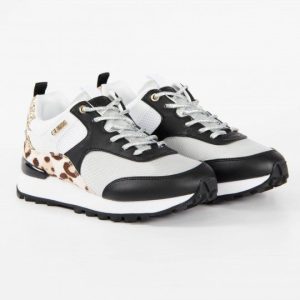 Baskets Glitter femme léopard Guess