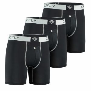 3-pack PRO Men's 7" Boxers (Black/Silver)