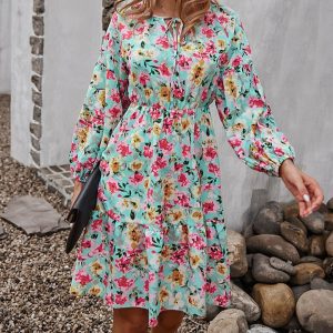 Robe à Fleurs Courte