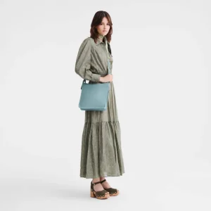 Sac bandoulière L femme Longchamp Foulonné – Eucalyptus