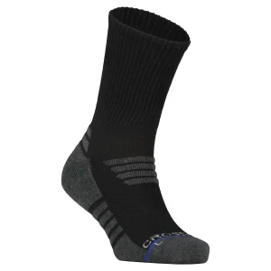 Tempo |  Men's 10" Crew Socks - Black/Charcoal